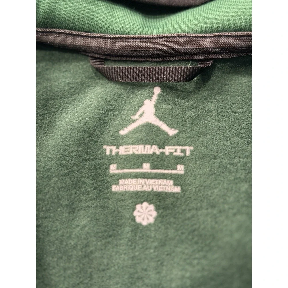 Jordan Showtime Full-Zip Basketball Hoodie Mens M Gorge Green FQ5378-341